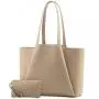 LOVEVOOK 15.6 In Leather Work Laptop Tote Bag with Clutch for Women Large Capacity Office Purse Computer Briefcase Shoulder Bag