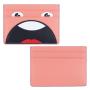 Customized logo RFID Blocking Premium Leather Passport Holder Travel Wallet Cute Cartoon Slim Card Case Credit Card Holder
