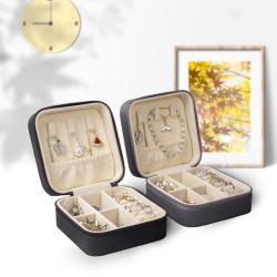 Fashion Portable Small Jewelry Boxes Travel Earrings Necklace Ring Organizer Storage Case Velvet Jewelry Box