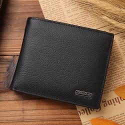 OEW154 Genuine Leather Cow Leather Wallets Classic Man Wallet Purse Wallets Slim Minimalist Business Money Clip