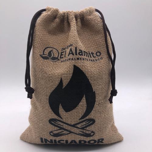 Burlap Jute Linen Hessian Drawstring Bag Coffee Grain Potato Beans Packaging Bag