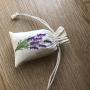 Custom Embroidery Logo Cotton Muslin Drawstring Packing Bag Cotton Gift Packing Pouch