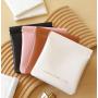 HR069 Women Cloud Mini Coin Wallet Makeup Bag PU Metal Dome Solid Color Card Purse Simple Ladies Lipstick Aunt Scarf Storage Bag