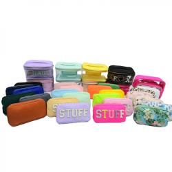 Custom Women Makeup Organizer Bag Waterproof Nylon Cosmetic Travel Bags Girls Brush Holder Toiletry Bag