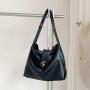 Factory Wholesale High Quality Leather Shoulder Bag Hot Black Classic Bag Lock Magnetic Buckle Ladies Shoulder Bag