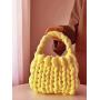 Handwoven fashionable solid color large capacity handbag carteras para mujer 	 sac a main