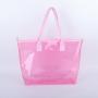 Wholesale Stock Transparent Female Bags Women Handbag Clear PVC Custom Designer Portable Clear Shoulder Bag