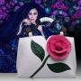 Fashion Cheap Custom Fashionable Famous Brands Designer Ladies Handbags China Wholesale PU Leather Flowers Woman Handbags