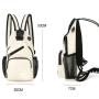 Women Sling Bag Small Backpack with Earphone Hole Shoulder Crossbody Backpack Girl Chest Bag Lady Multi-Function Shoulder Bag
