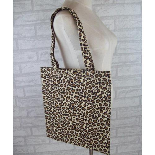 South Korea Custom-Made Large Leopard Print Casual Mother Bag Literature Art Student Shopping Bag Environmental Protection