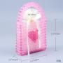 Custom logo handmade acrylic beads hand bag 2024 Wholesale Bulk India Pink Heart Glass Seed Beaded Tote Clutch Bag