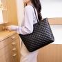 Hot Sale Embroidered Tote Bag Large Capacity Women's Shoulder Bag PU Leather Mommy Handbag