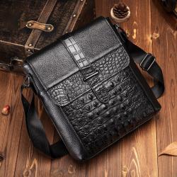 XL287 Fashion & Luxury Genuine Leather Men's Shoulder Bag Multi-layer Large Capacity Handbag Wear-resistant Durable Bag