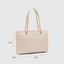 2024 Wholesale Custom Stitching Tote Business Handbags Large Capacity Shoulder Bag Ladies Leather Tote Bags