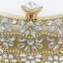 Chic Bean Shape Sparkly Rhinestone Tassels Crossbody Evening Bags Pearl Handbag And Purse For Women