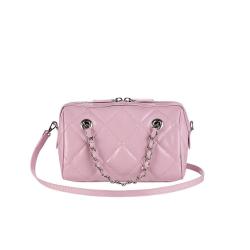 Wholesale Custom Pu Plain Faux Leather Stitching Line Diamond Pattern Ladies Chain Shoulder Purse Crossbody Bags For Women