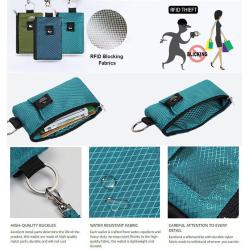 ZF336 RFID Lightweight Passport Wallet Bag Passport Holder Oxford Passport Cover And Luggage Tag Set Waterproof Coin Purse