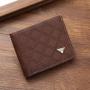 Men's Short Wallet New Fashion Casual Multi-Card Coin Purse Waterproof Open Closure Soft Thin Wallet for Youth