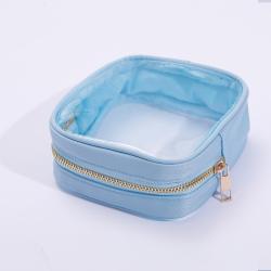 2022 New Arrivals Trending Products Waterproof  PVC Clear Make Up Bag Cosmetic Bag Transparent Pouch