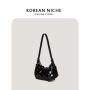 Low Price Dacron Zipper Handbag Shoulder Shopping Tote Bag With Design Shopping Bags Women Shoulder