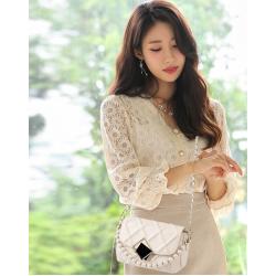 New Fashion Designer Handbag wholesale women handbags Diamond Lattice Small Square Bag Embossed Pu Leather Single Shoulder Bag