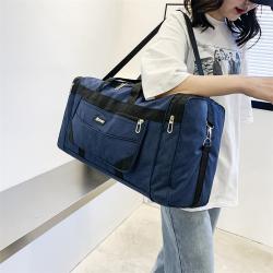 China Factory Sale Foldable Large Capacity Oxford Handy Storage Bag Travel Luggage Bag