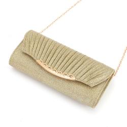 Women's Evening Bags Chain Crossbody Pleated Party Ladies Purse Wedding Handbag Clutch Bags