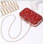 Factory wholesale luxury fashion diamond  banquet clutch bag Rhinestone evening purse with metal handle for party wedding ladies