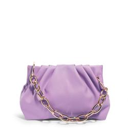 Luxury Design Handbags Purses Customized Shoulder Bag With Metal Chain Pleated Leather Clutch Bag For Women