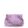Luxury Design Handbags Purses Customized Shoulder Bag With Metal Chain Pleated Leather Clutch Bag For Women