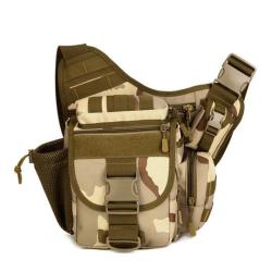 Large Waist Saddle Bag with Zipper Closure SLR Camera Bag with Pattern Decoration for Outdoor Photography Shoulder Crossbody
