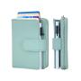 Wholesale Large Capacity Men'S Wallet Leather Automatic Pop Up Metal Anti Theft Tracking Wallet Rfid Card Holder