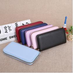 customs wallet 2024 New Model Leather Holder PU Short Women's Zipper Wallet Tassel Minimalist Fashionable Card bag