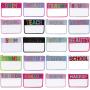 Keymay Low MOQ Custom Personalized Makeup Bag Chenille Patches Birthday Bridesmaids Gift Transparent Pvc Clear Cosmetic Bag