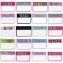 Keymay Low MOQ Custom Personalized Makeup Bag Chenille Patches Birthday Bridesmaids Gift Transparent Pvc Clear Cosmetic Bag