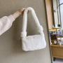 Fashion Style Single Strap Fur Shoulder Bag Women Ladies Colorful Winter Fluffy Handbags