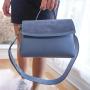 2021 oem hot sale pu leather fashion blue bag suede cross body branded women hand bags
