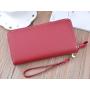 ZWY268 Double Zipper Women Long PU Leather Wallet Wholesale Daily Colorblocking Coin Purse Customizable Waterproof Card Case