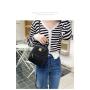 Korean Ladies PU Leather Embroidered Mini Backpack Geometric Rhombus Texture Travel Small Backpack For Women
