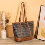 2024 Ladies Tote Bag Fashionable Single Handle Design with Chain Decoration Portable Handbag Women-Joker Foreign Trade Wholesale