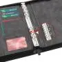 Professional Leather File Organizer Metal Ring Binder Business File Holder Zipper Organizer Notebook Portfolio Holder