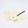 Custom Logo Printed Cotton Flannel Fabric Envelope Cosmetic Brush Packaging Eyeliner Pouch Soft Small Flannel Jewelry Bag