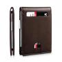 Design leather money clips business credit card holder carbon fiber money clip slim wallet with money clip