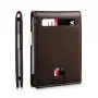 Design leather money clips business credit card holder carbon fiber money clip slim wallet with money clip