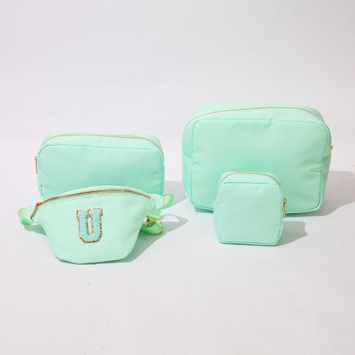 S M L XL Multi Color Women Nylon Custom Cosmetic Bag Set 4 Pack Travel Toiletry Bag Portable Pouch Organizer Makeup Bag