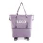 large capacity hand carry waterproof weekender duffel foldable duffle bag for women luggage travel bags with wheels