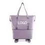large capacity hand carry waterproof weekender duffel foldable duffle bag for women luggage travel bags with wheels