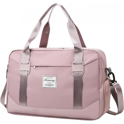 Custom Logo Sport Travel Duffel Bag Waterproof Duffel Gym Tote Bag Weekender Carry on Overnight Bags for Women