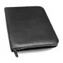 Premium A4 Leather Portfolio Embossing Exporting File Folder Zipper Closure