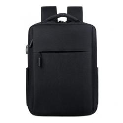 Unisex Large Capacity USB Laptop Backpack Waterproof Oxford Custom Schoolbag with Zipper Closure for Students